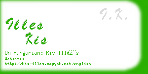illes kis business card